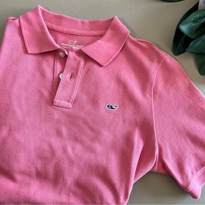 Vineyard Vines Boys Salmon Polo